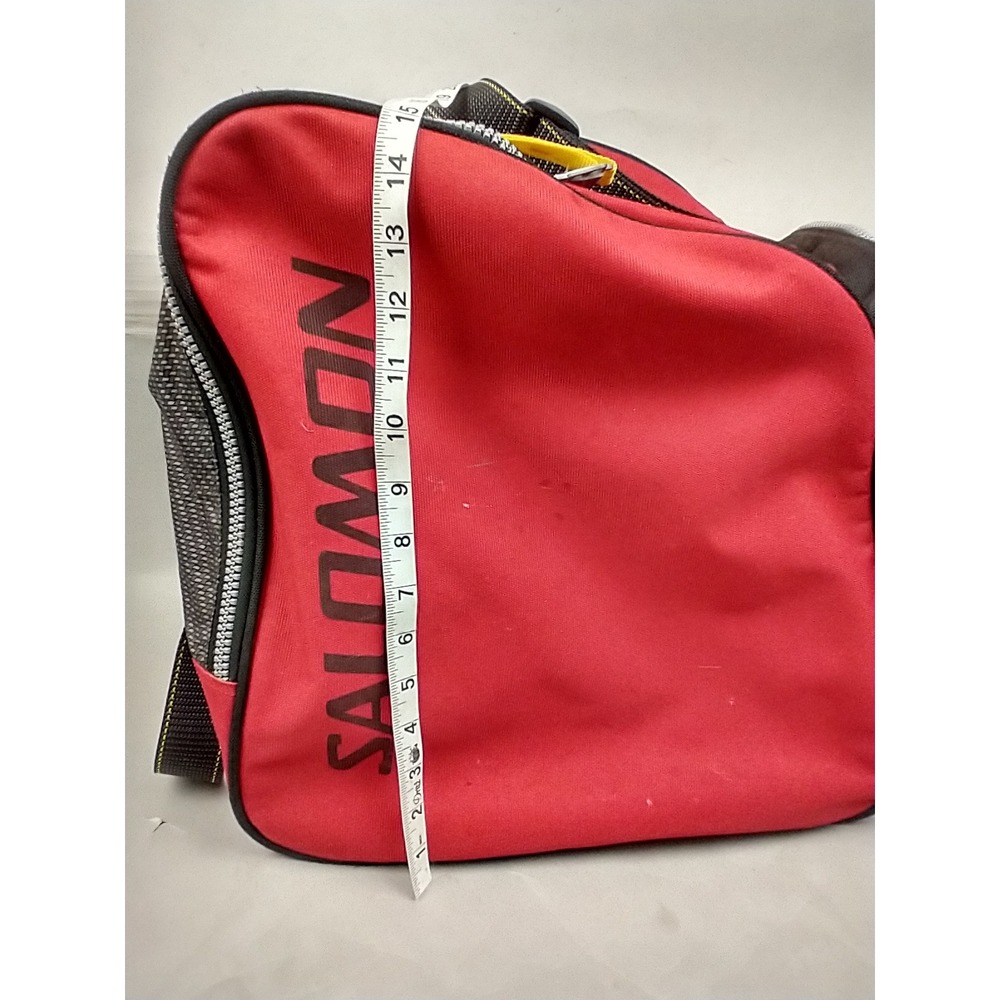 Salomon Equipe Ski Boot Bag Red Black Gear Carrier Adjustable Strap Vintage - Picture 11 of 14